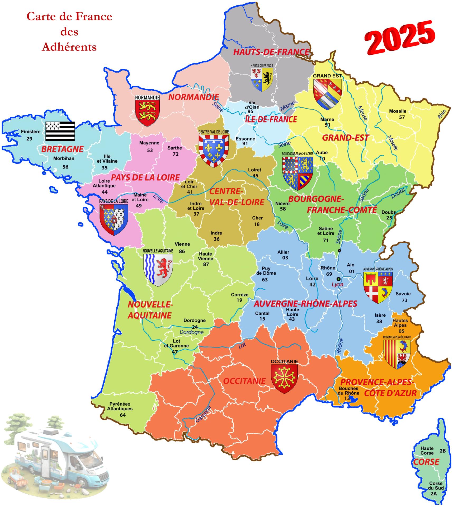 Nouvelle carte de france 2025